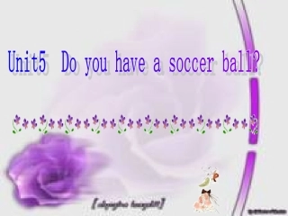 Doyouhaveasoccerball第一课时
