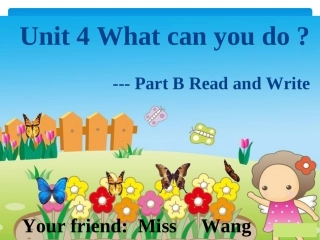 新人教版小学英语PEP五年级上册《Unit_4_What_can_you_do》精品课件