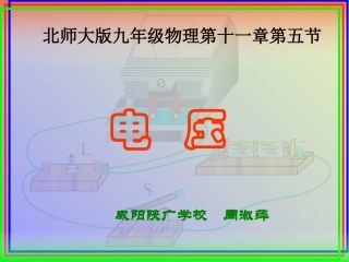 北师大版第11章第五节《电压》课件