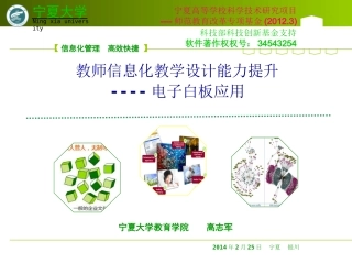 信息技术应用及教师信息化教学能力提升-回中