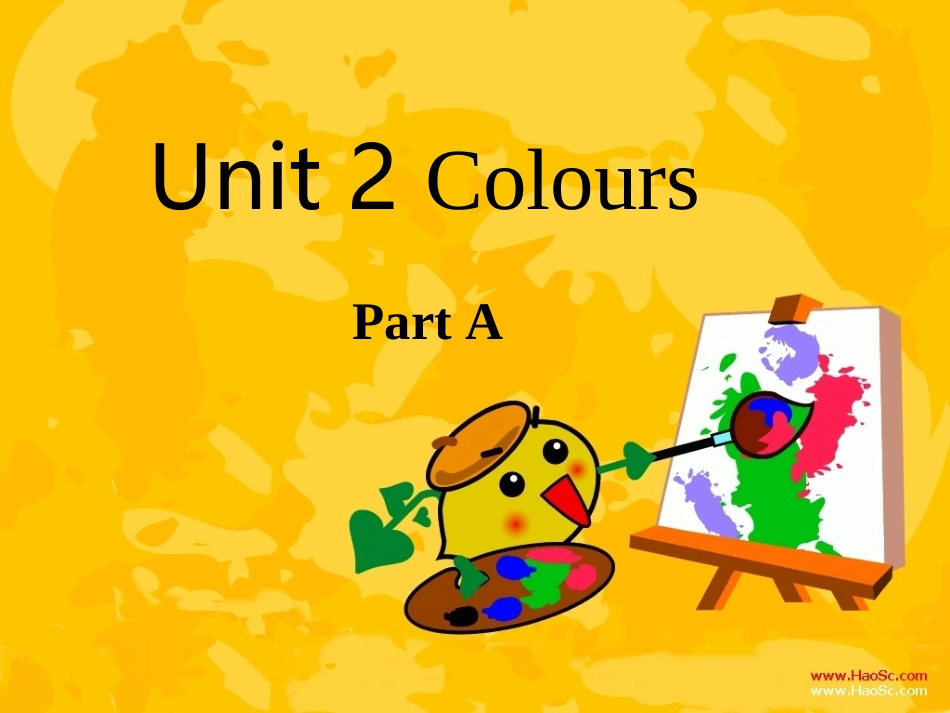 小学三年级上册英语Unit2_colours课件_第1页