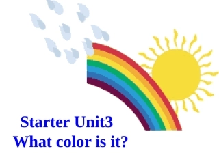 新目标英语七年级上starterunit3课件