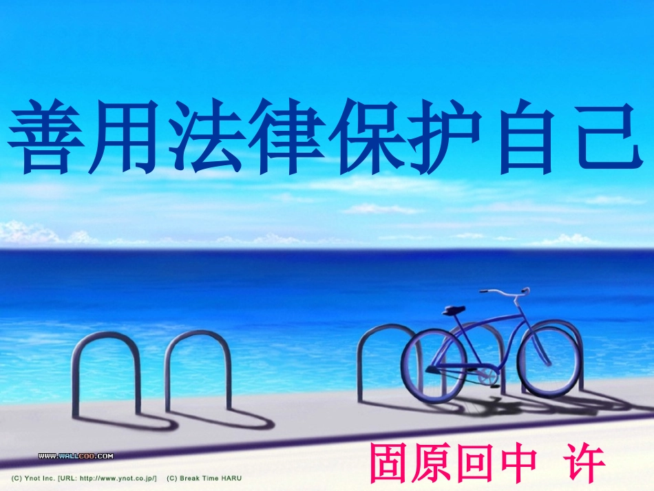 优质课善用法律保护自己_第1页