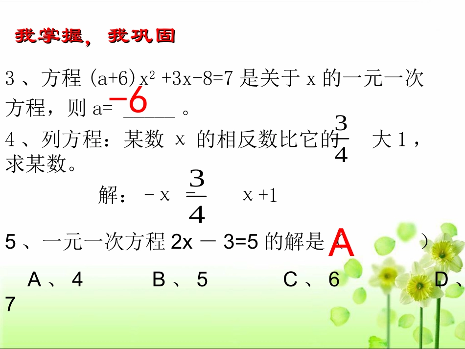 永川中学初2017级311一元一次方程(2)_第3页