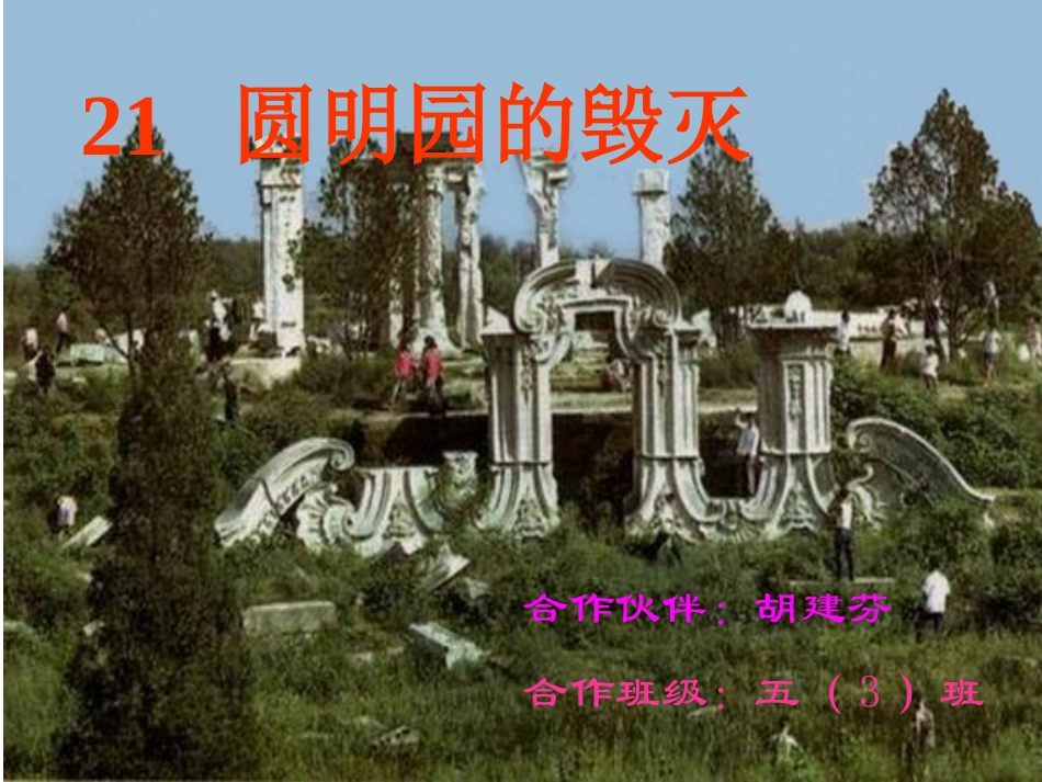 圆明园的毁灭2课时（胡建芬）_第2页