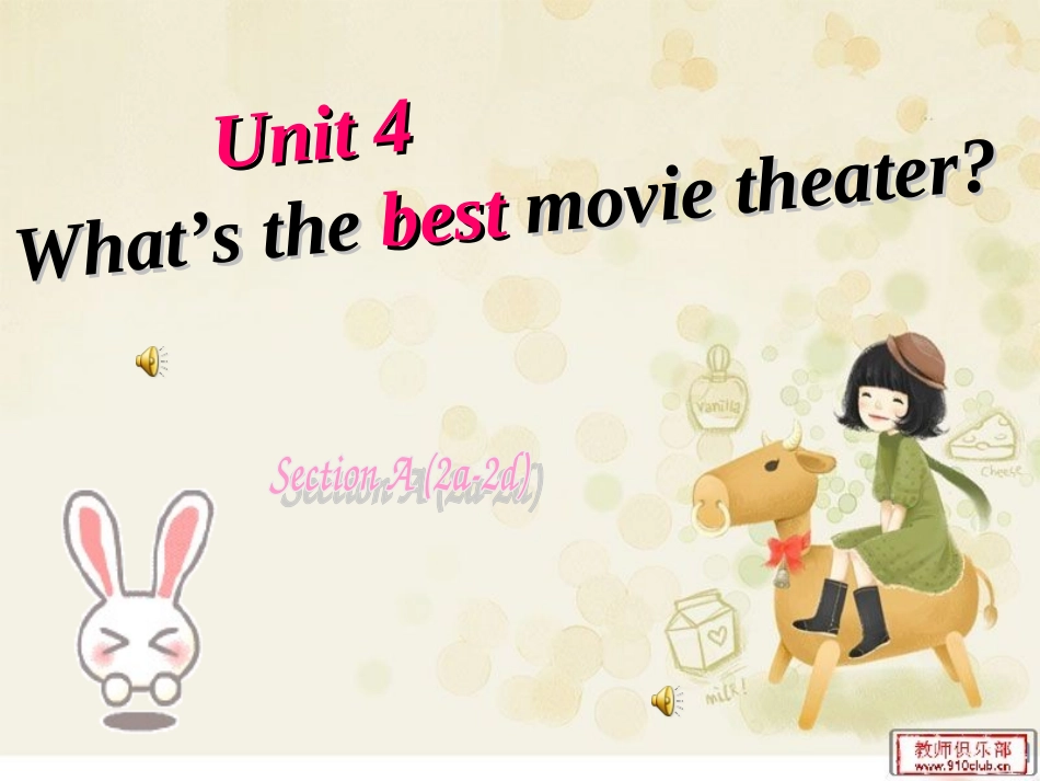 人教新目标版八年级上Unit4（SectionA2a-2d）课件（34页）_第1页
