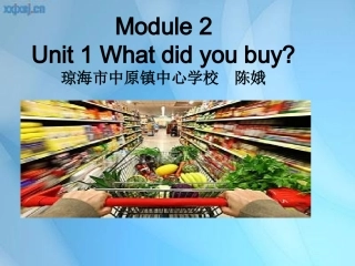 外研版五年级上册M2U1what_did_you_buy