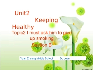仁爱英语八年级Unit2_Topic2_SectionB课件