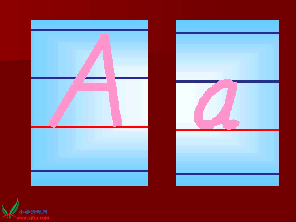 三年级英语上册《字母书写教学课件2》PPT课件 (2)_第3页