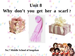 Unit8Whydon’tyougetherascarf1课件（人教新目标八年级下）2