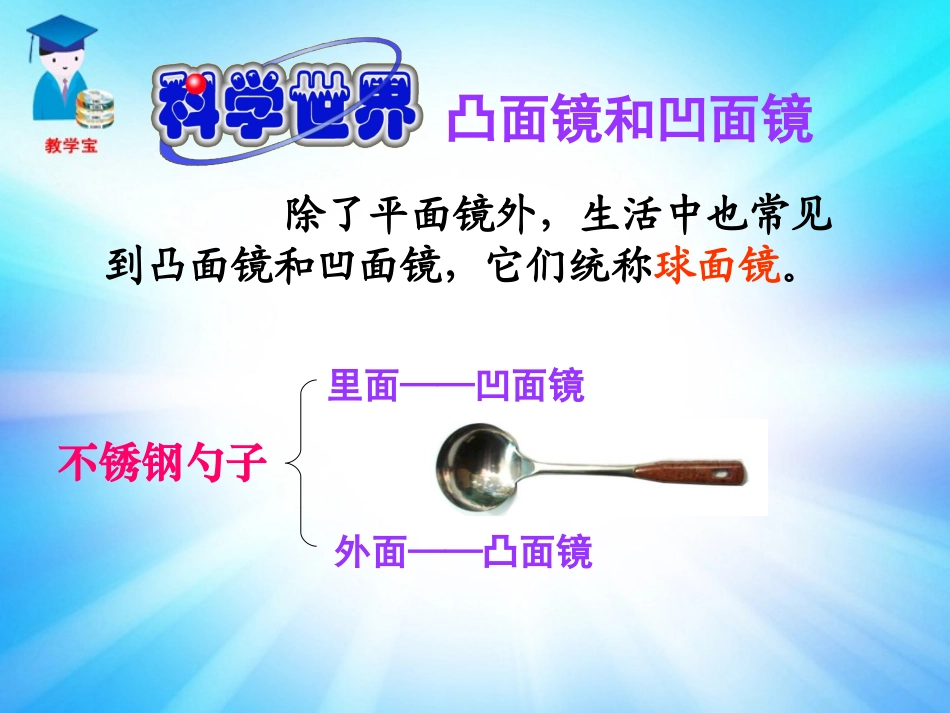 三科学世界—凸面镜和凹面镜_第1页