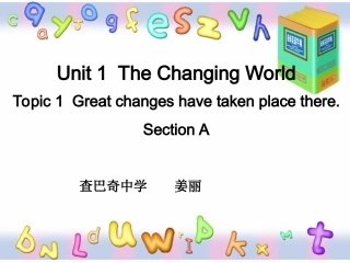 仁爱版英语九上Unit1Topic1sectiona的课件