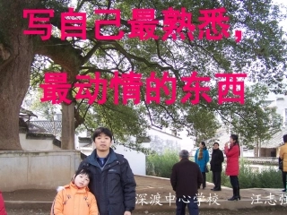 写自己最熟悉、最动情的东西