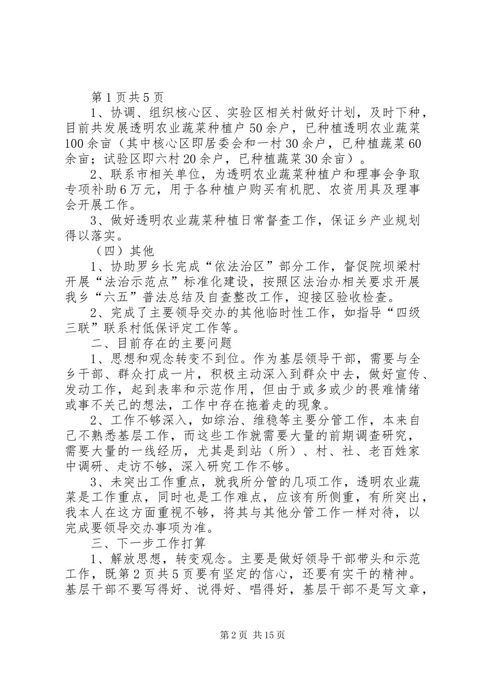 乡党委副书记个人述职报告与乡党委招商选资述职报告_第2页