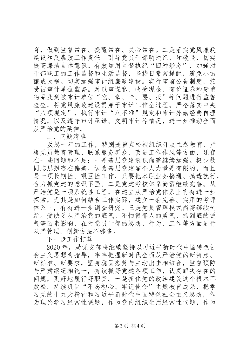 审计局党支部书记个人述职述廉报告_第3页