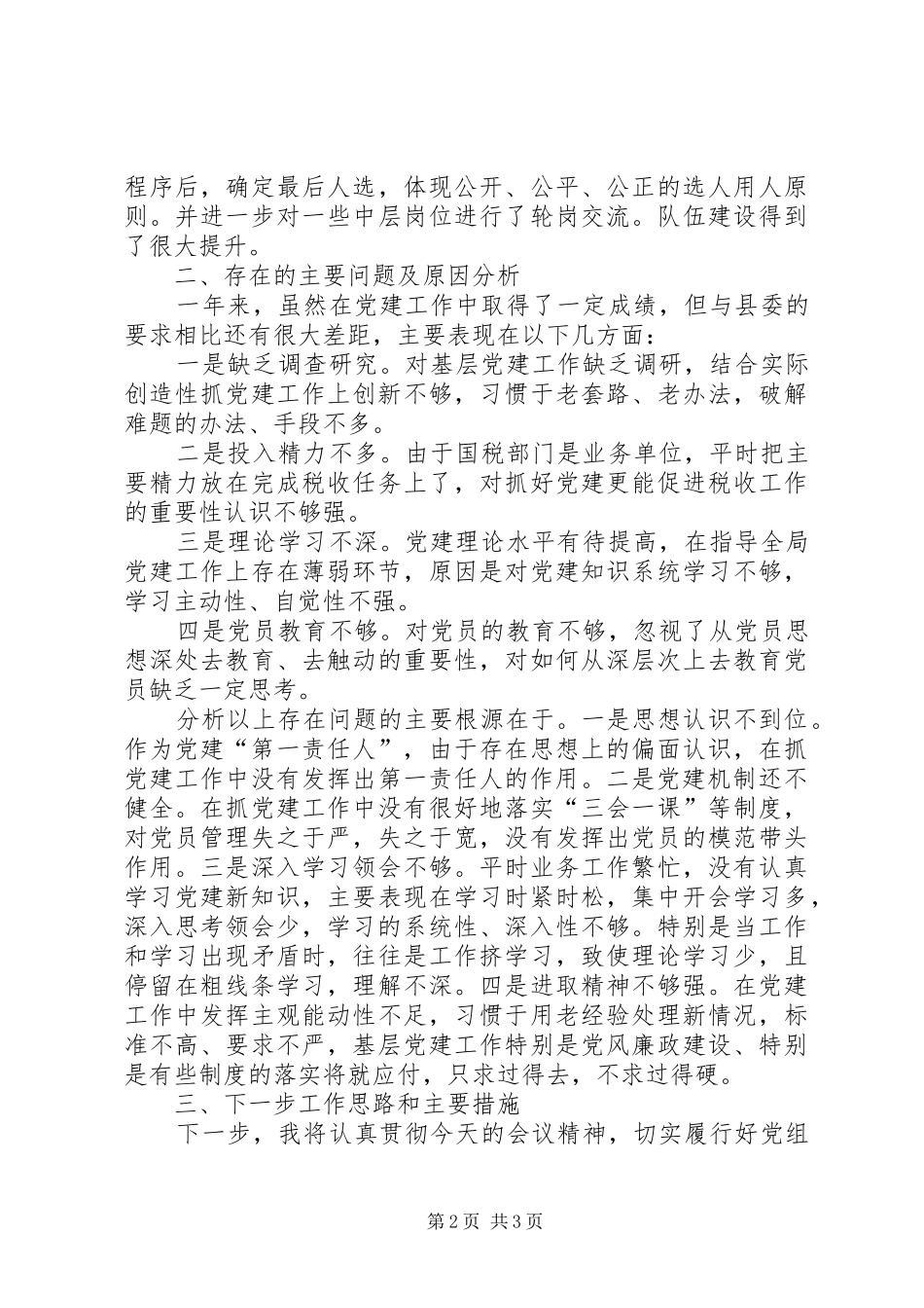 国税局党委书记述职报告_第2页