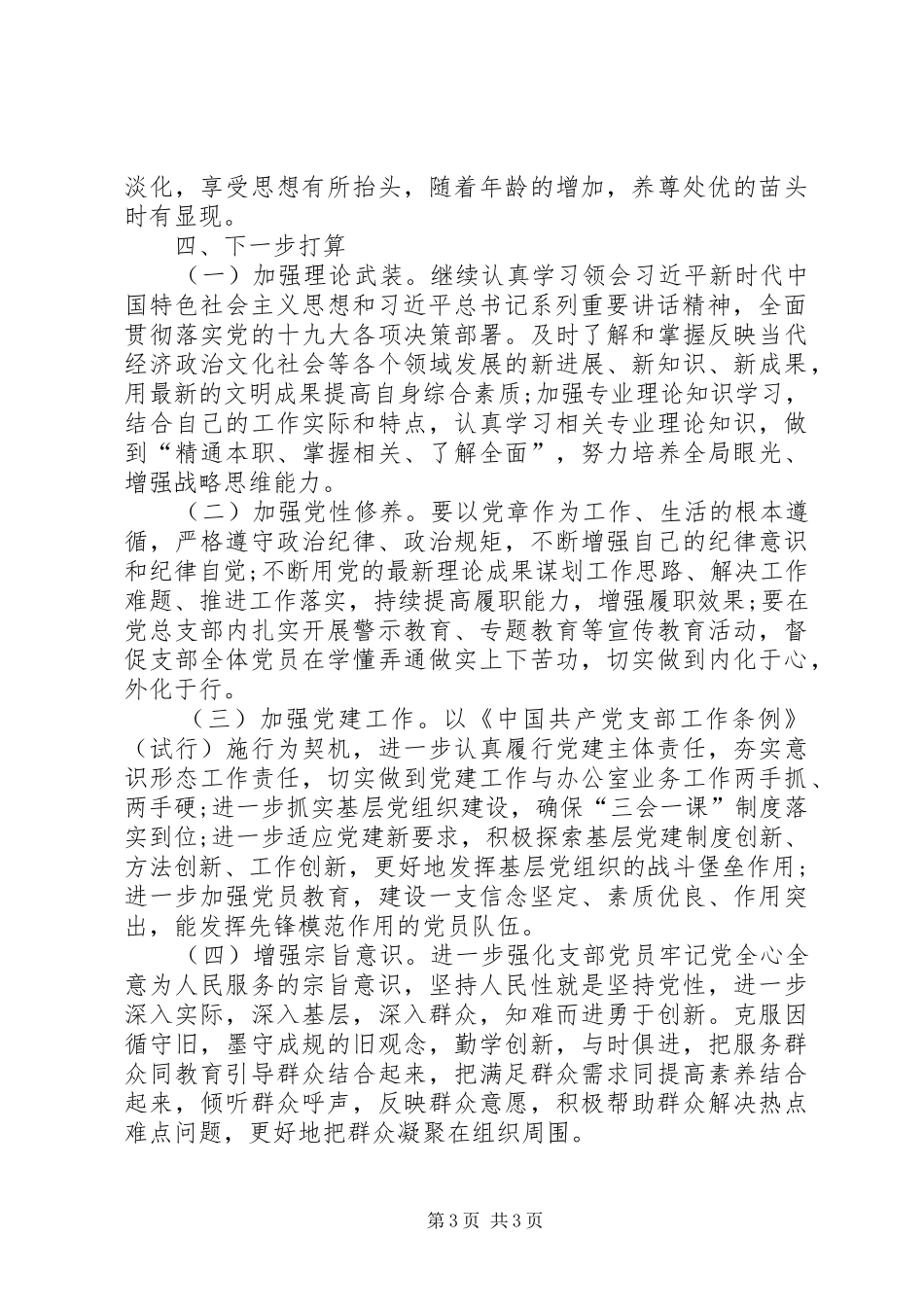 县人大党支部书记述职述廉报告_第3页