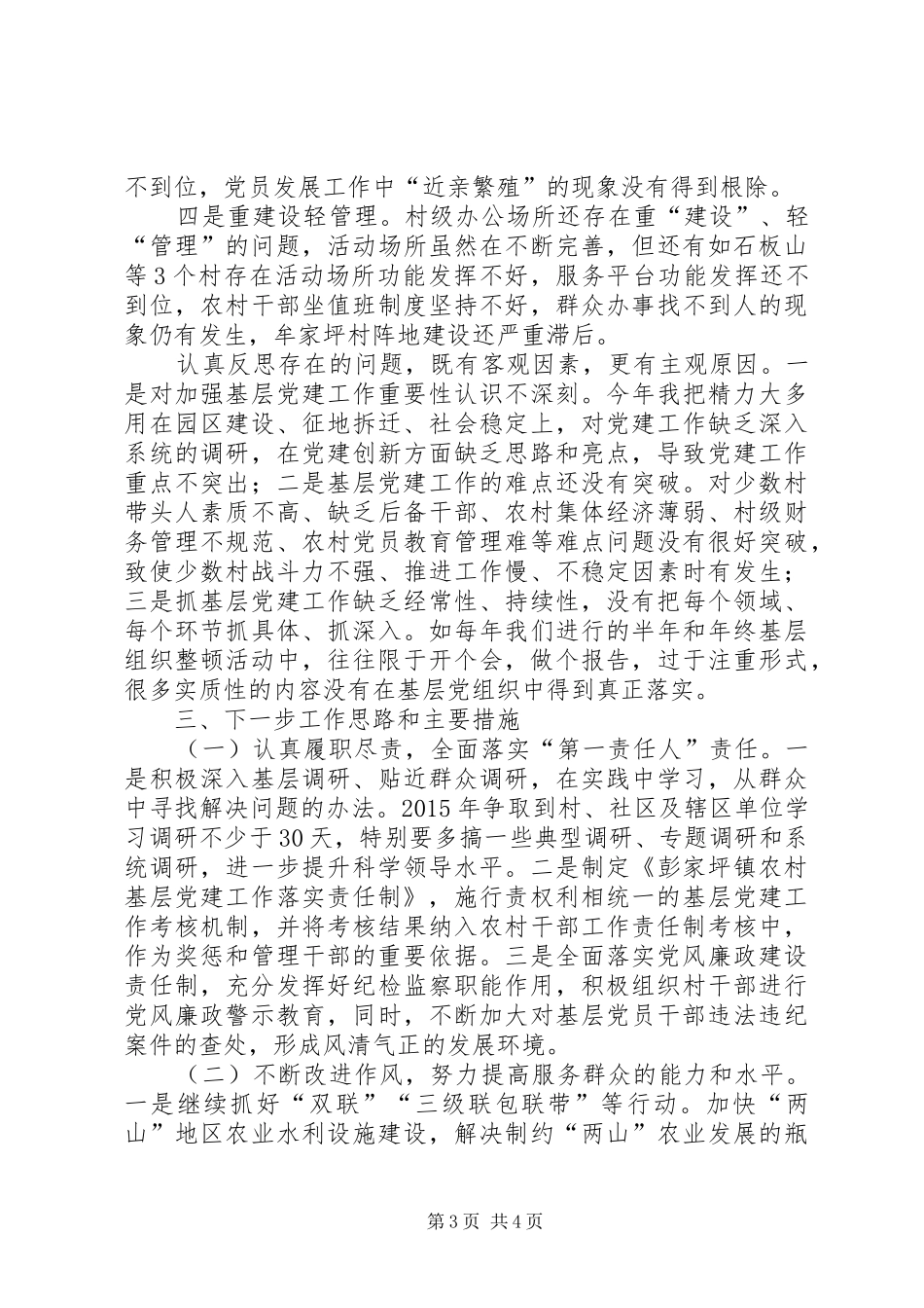 乡镇党委副书记、镇长述职报告_第3页