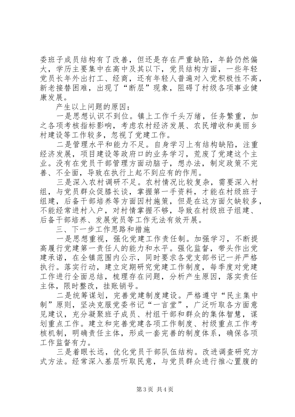 最新抓党建工作述职报告_第3页