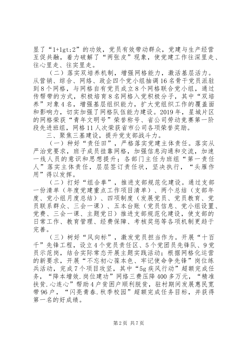 公司党委书记抓党建工作述职报告_第2页