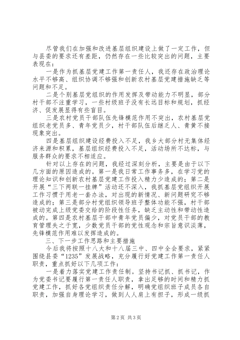 党委书记述职报告 (43)_第2页