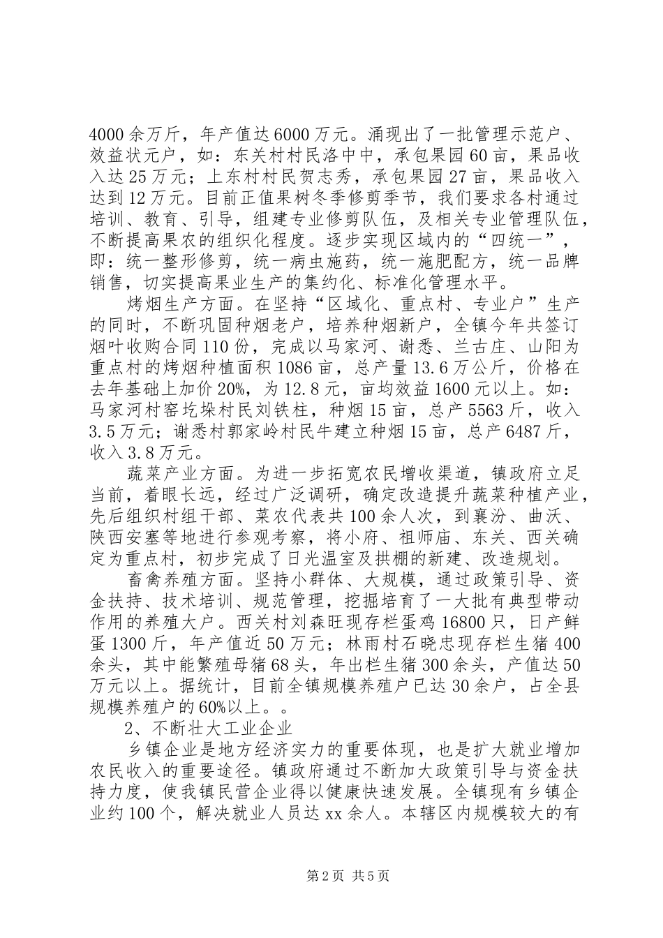 乡政镇长述职汇报_第2页