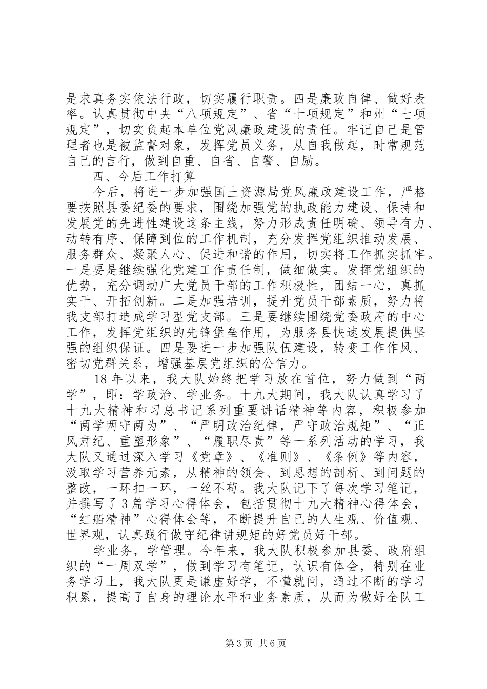 打击非法采矿监察大队党建述职报告_第3页