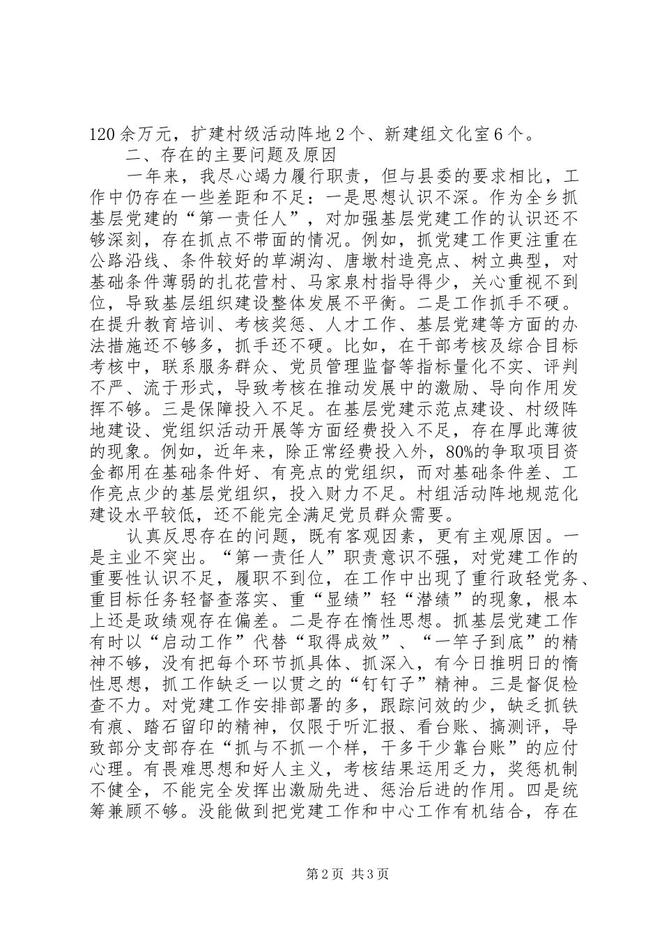 党委书记述职报告 (40)_第2页