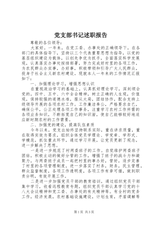 党支部书记述职报告 (28)