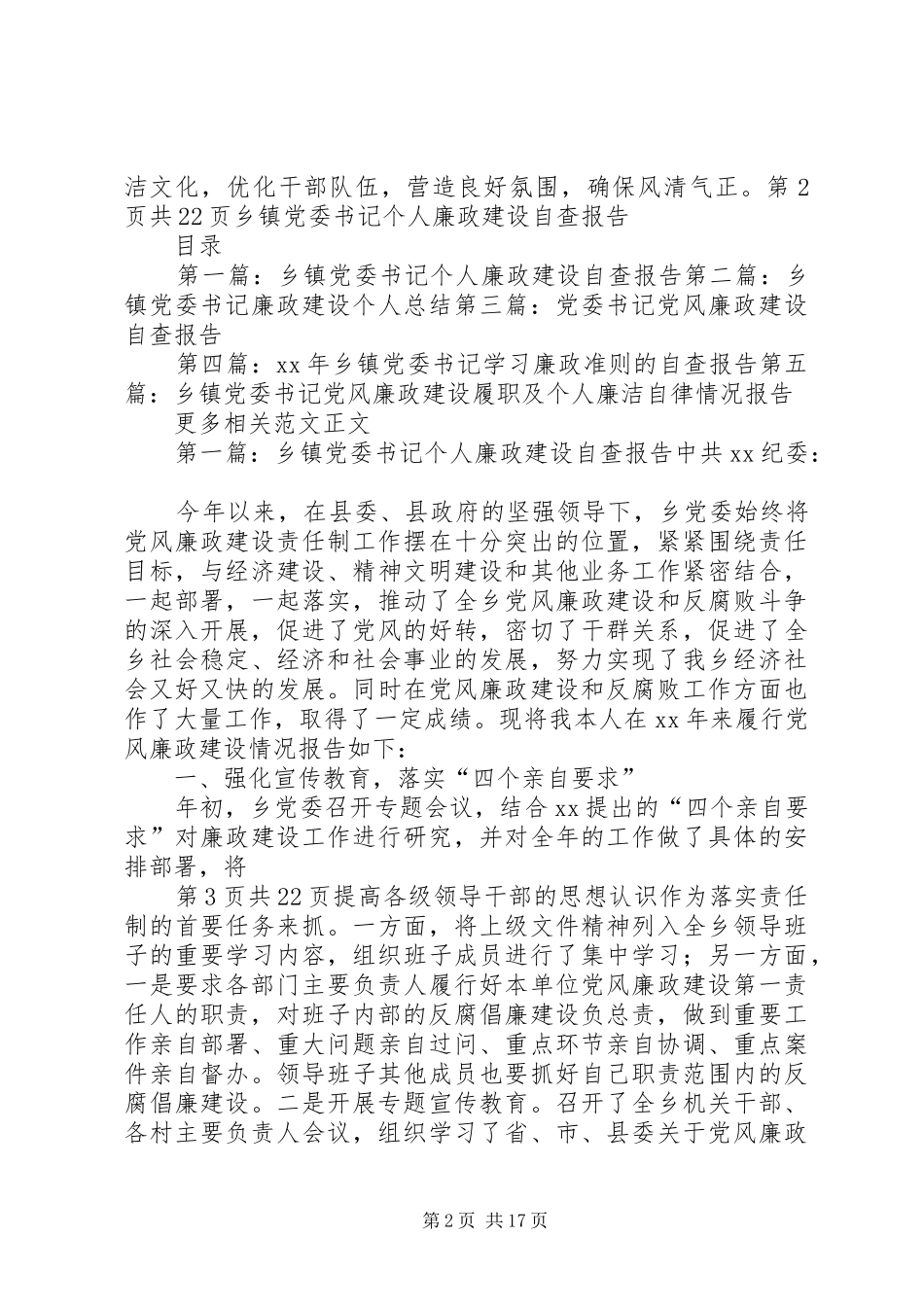 乡镇党委书记XX年度抓基层党建述职报告_第2页