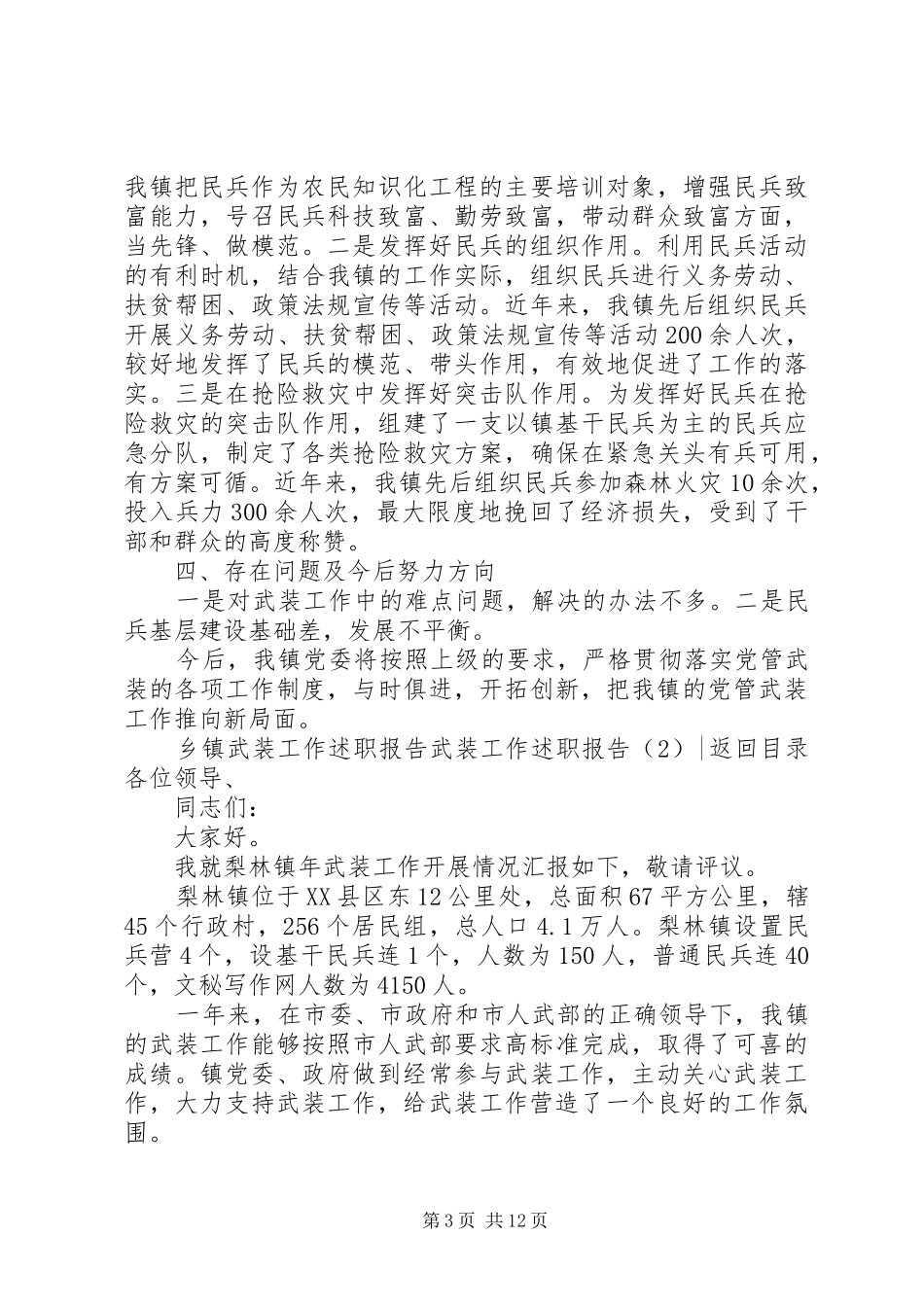 武装工作述职报告4篇_第3页
