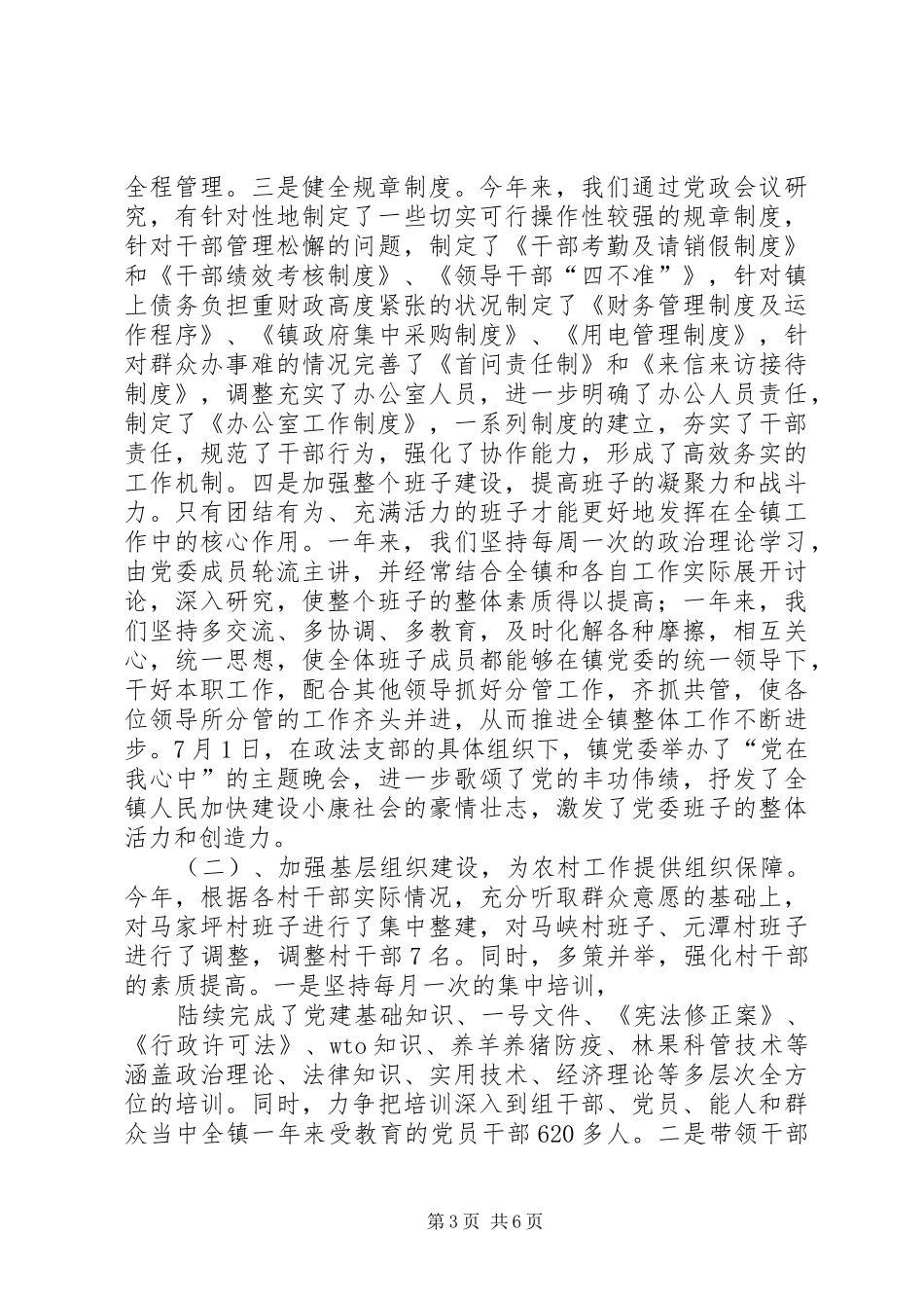 乡镇党委书记述职报告 (13)_第3页