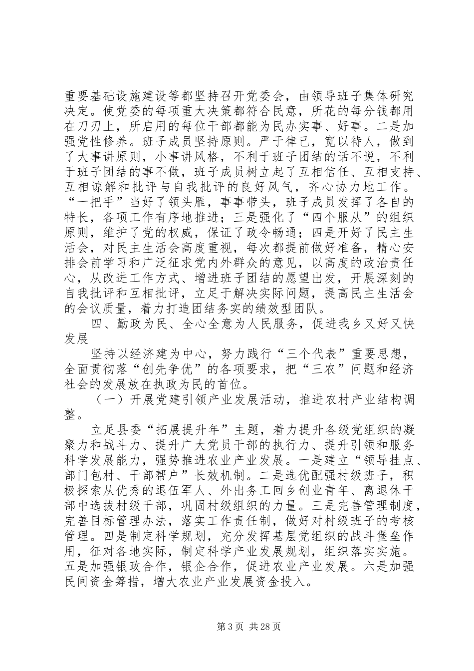 乡党代表述职报告_第3页