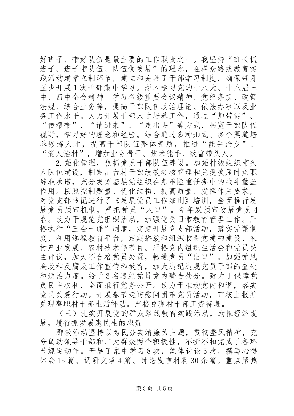 XX年乡镇党建工作述职报告_第3页