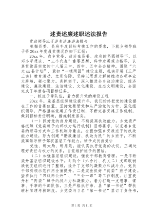 述责述廉述职述法报告