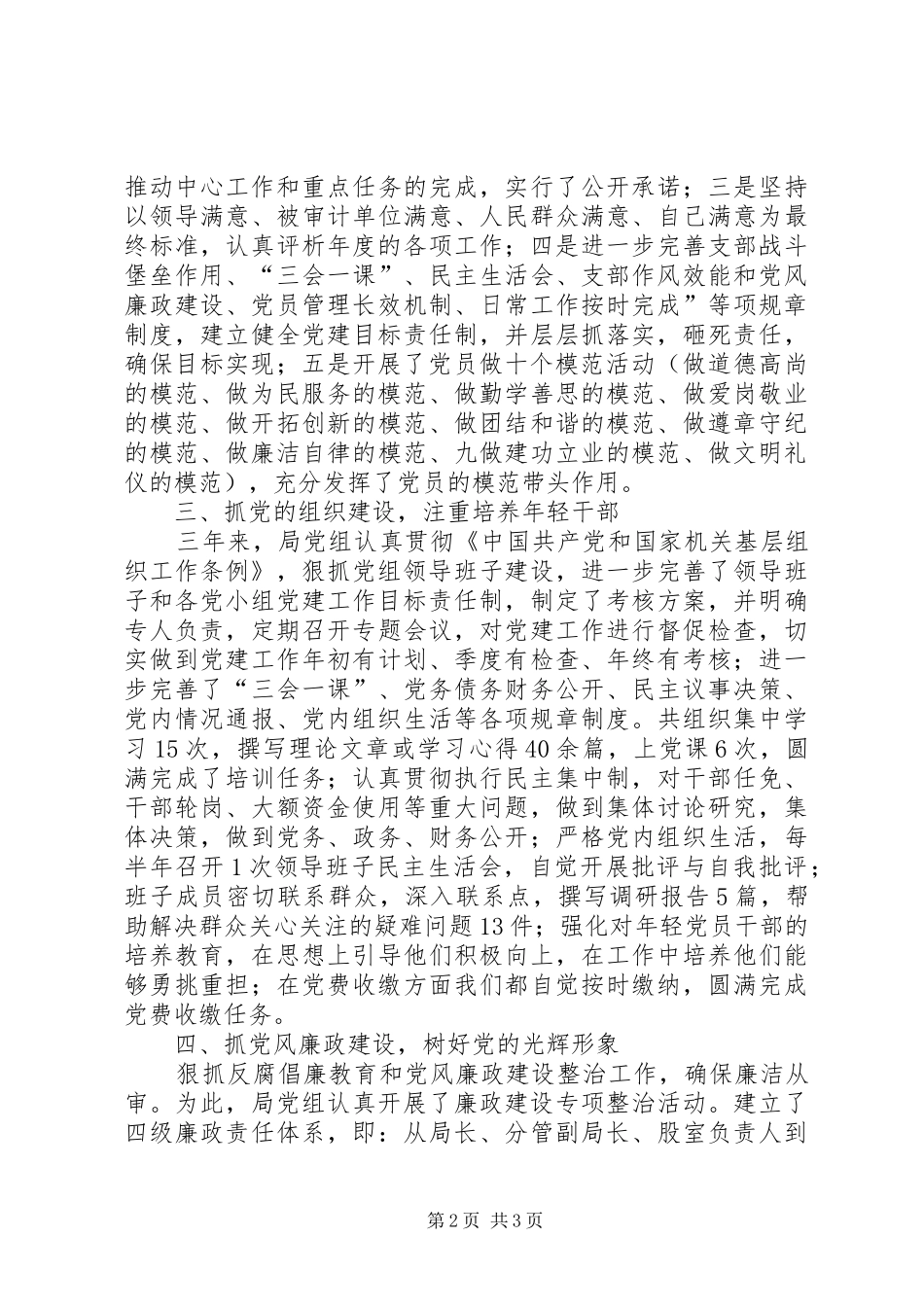 审计局党组述职报告_第2页