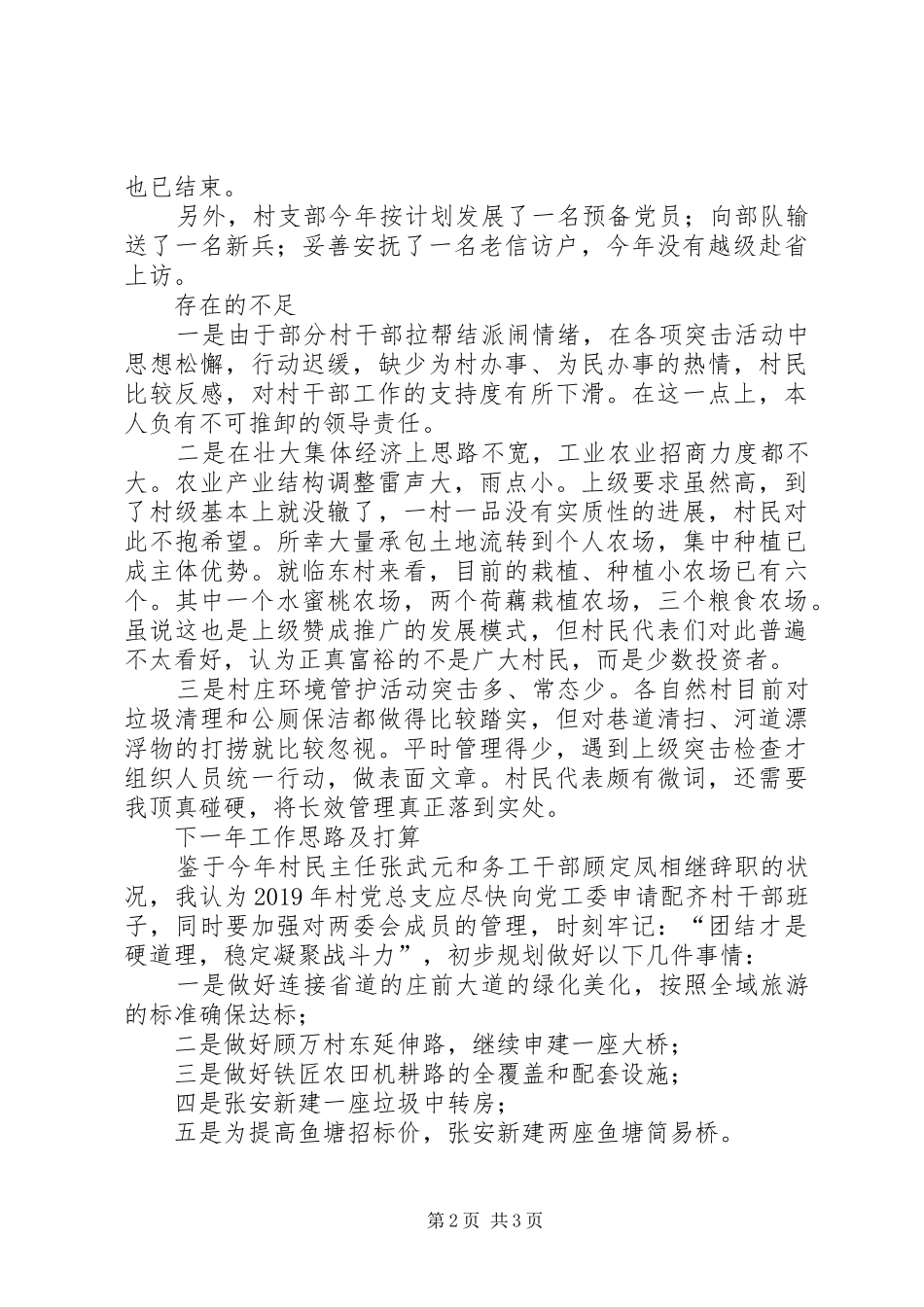 村党组织书记述职报告范文(推荐)_第2页