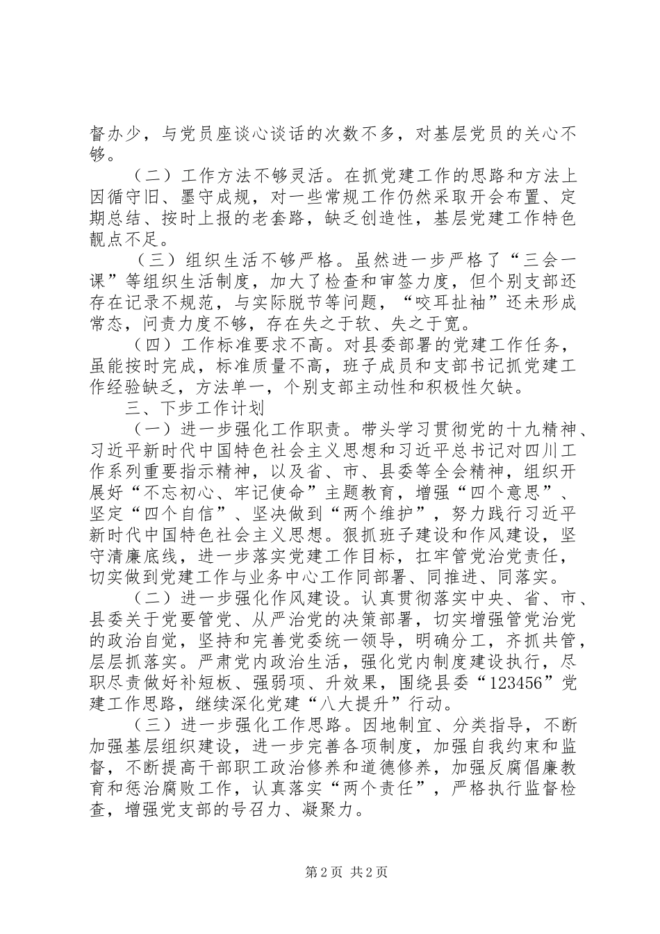 某某镇党委书记201X年度党建述职报告_第2页