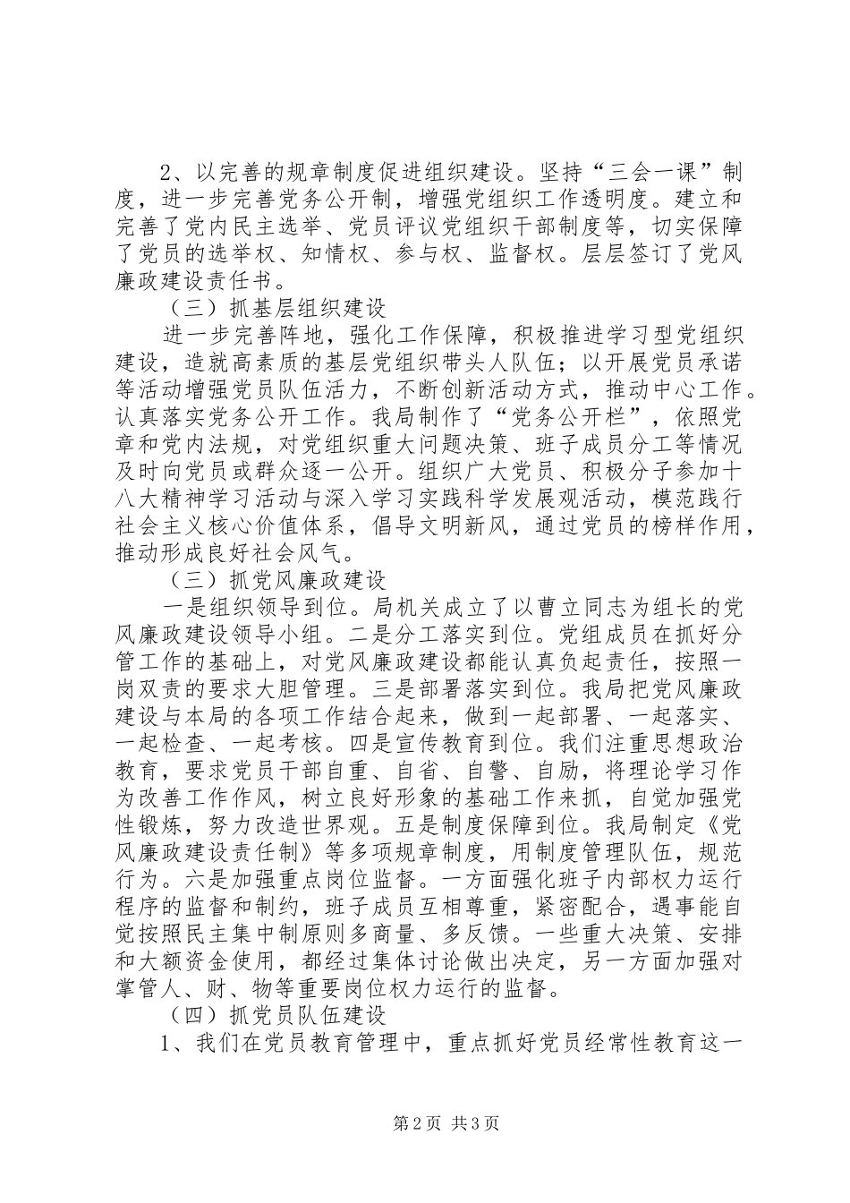 党组织书记抓基层党建工作专项述职报告_第2页