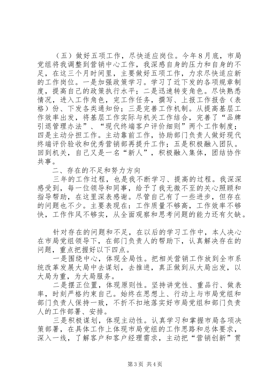 履职和廉洁自律情况述职报告_第3页