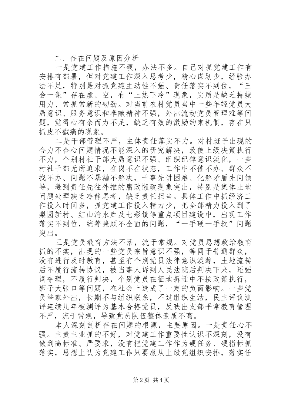 村党总支部书记述职报告_第2页