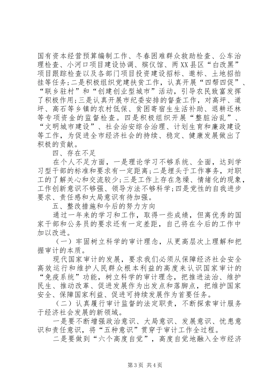 审计局个人的述职述廉_第3页