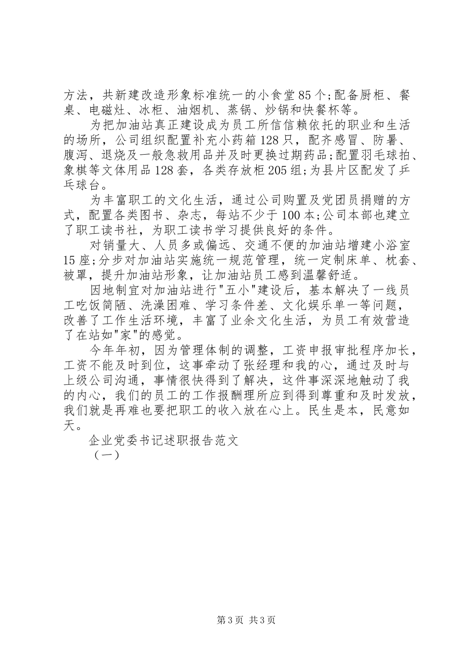 企业党委书记述职报告范文（一）_第3页