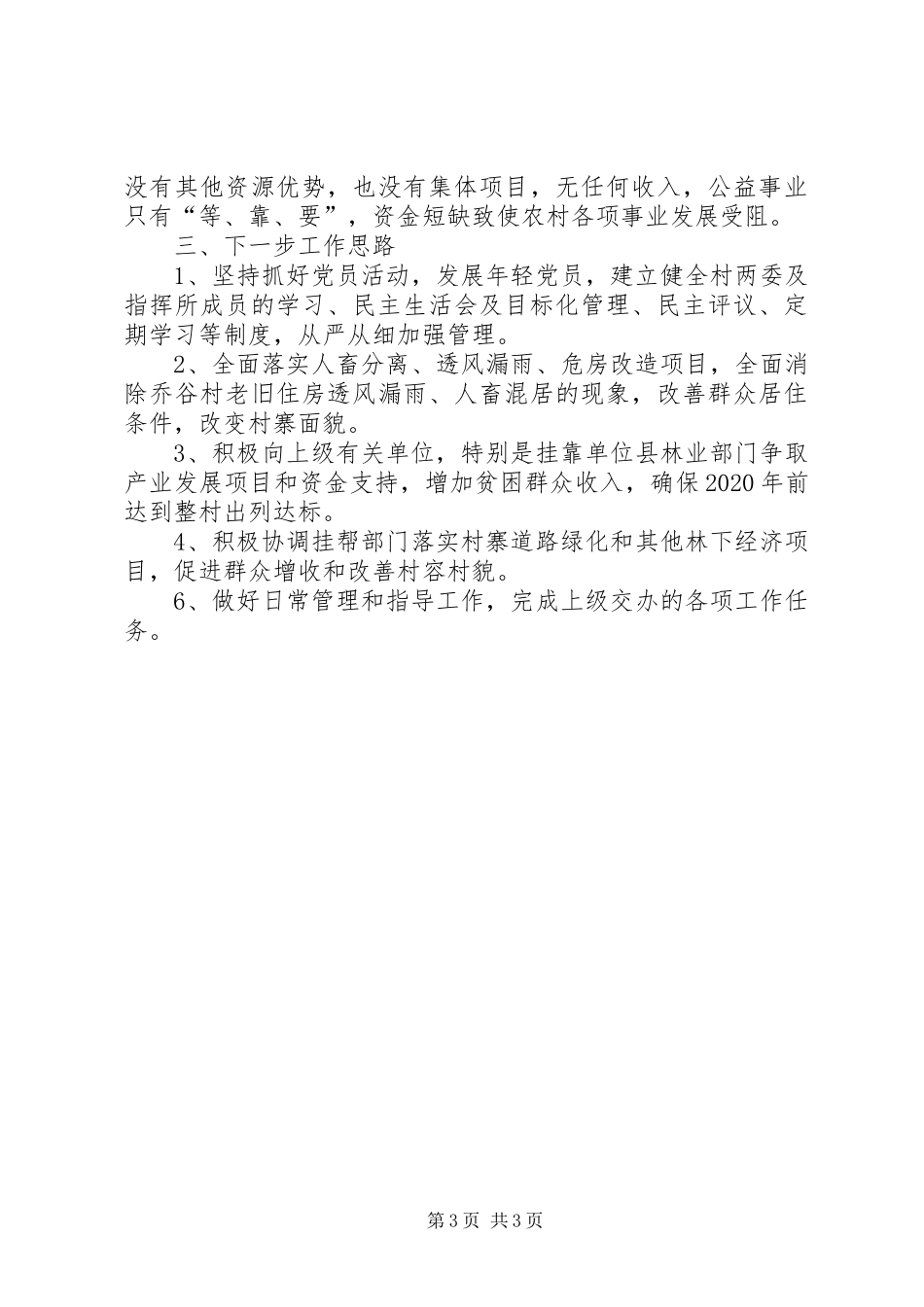 乔谷村第一书记述职报告_第3页