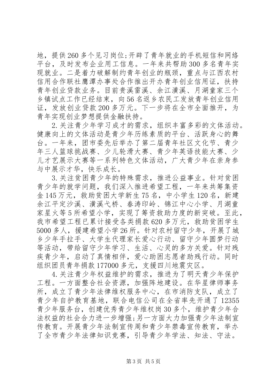 XX年团市委代表述职报告_第3页