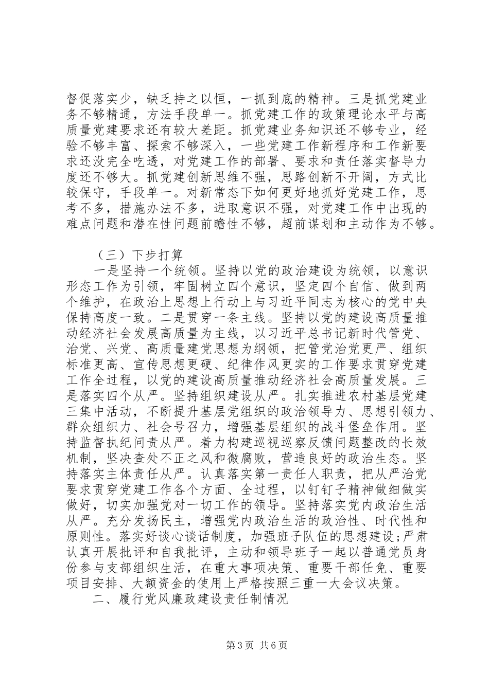 XX年度党建工作责任制述职报告_第3页