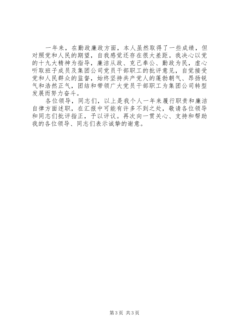 集团产业经营分管领导述职报告_第3页