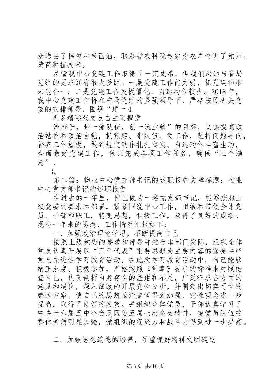 XX年度信息中心党支部书记述职报告_第3页