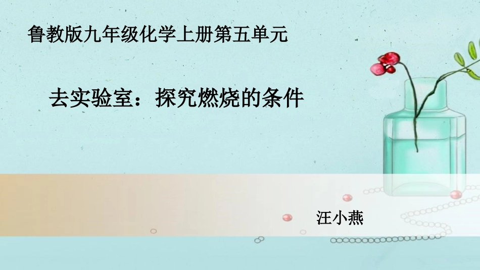 到实验室去：探究燃烧的条件_第1页