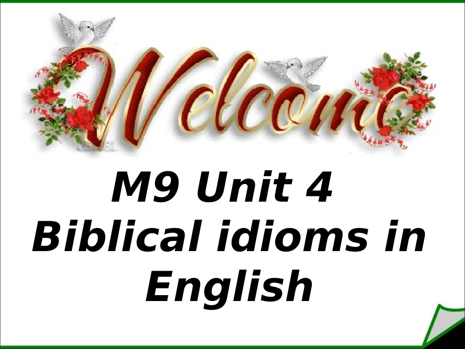 Reading(1)：BiblicalidiomsinEnglish_第1页